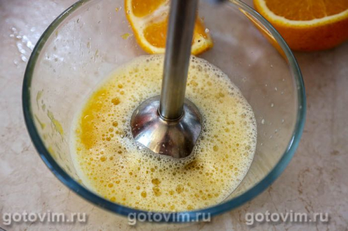 Клубника, протертая с сахаром с апельсинами (без варки) 