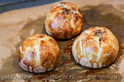 Яблоки в тесте с заварным кремом