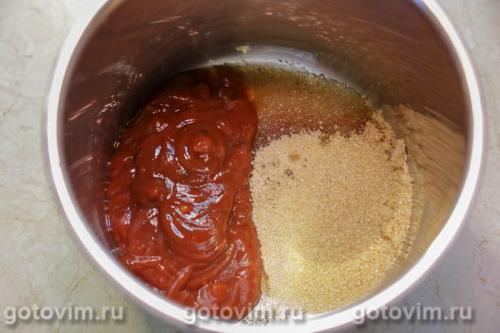 Свиные ребрышки с соусом из виски