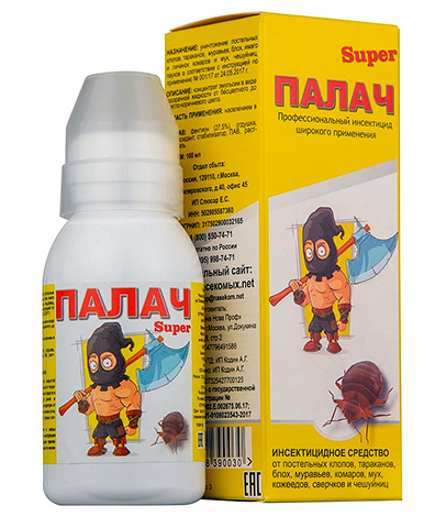 Обзор Палач Super: средство от клопов, тараканов, блох, муравьев Обзор Палач Super: средство от клопов, тараканов, блох, муравьев
