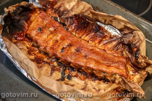 Свиные ребрышки с соусом из виски