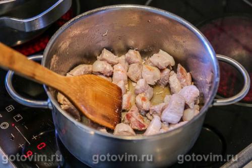 Свинина с картошкой и рисом