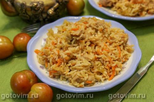 Плов со свининой с алычой