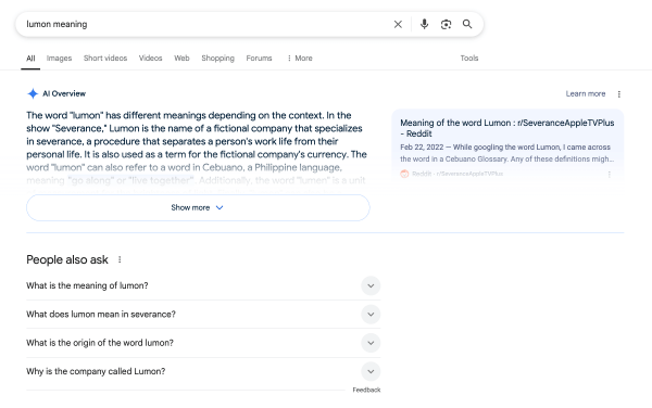 «Обзор от ИИ» в Google: что это, как работает и почему сайты теряют трафик
«Обзор от ИИ» в Google: что это, как работает и почему сайты теряют трафик