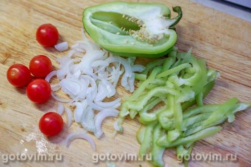 Лодочки пиде с овощами и скумбрией