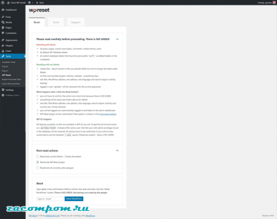 3 способа сбросить сайт WordPress на настройки по умолчанию 3 способа сбросить сайт WordPress на настройки по умолчанию