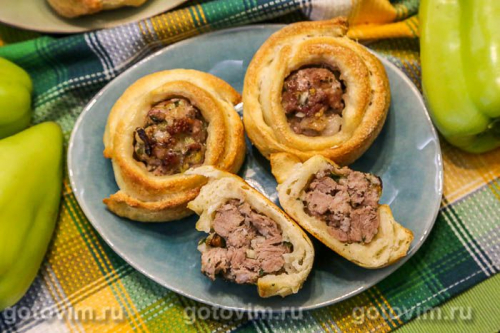 Кныши с рубленым мясом