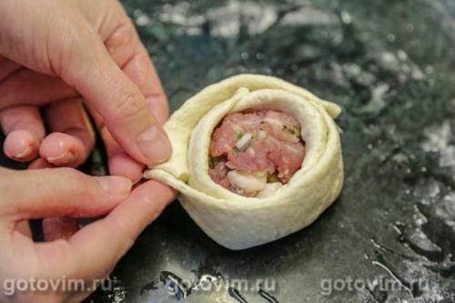 Кныши с рубленым мясом