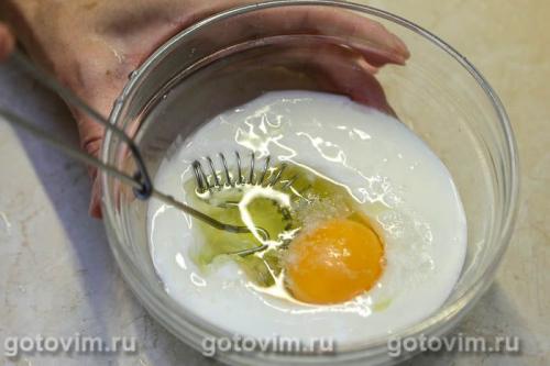 Пицца на кефире с беконом и фрикадельками