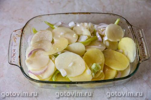 Запеканка из свинины с картофелем и сладким перцем