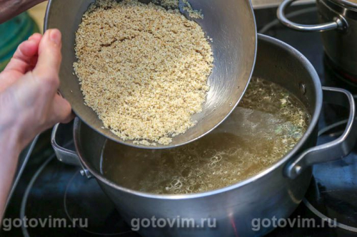 Мясной суп с пшеничной крупой &laquo;Артек&raquo;