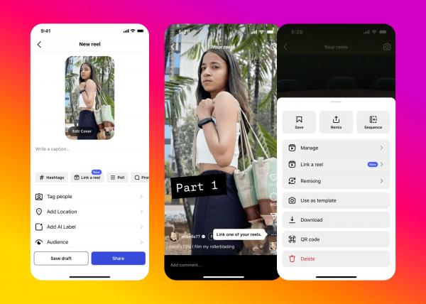 Instagram* позволит добавлять ссылки в Reels — теперь можно делать сериалы
Instagram* позволит добавлять ссылки в Reels — теперь можно делать сериалы