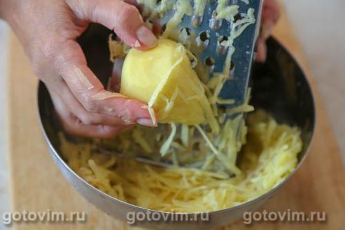 Драники картофельные с фаршем из куриной грудки