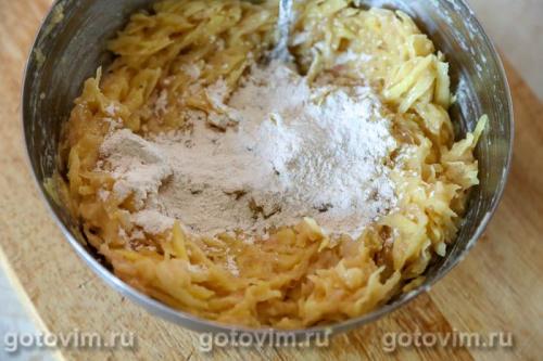 Драники картофельные с фаршем из куриной грудки