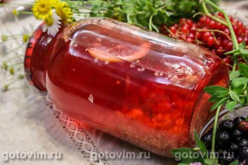 Компот из малины с лимоном на зиму