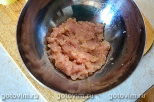 Драники картофельные с фаршем из куриной грудки