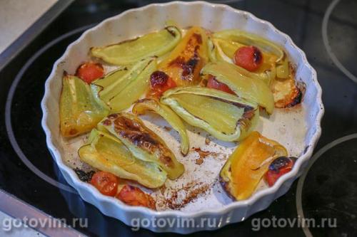 Щи с мясом и печеными овощами