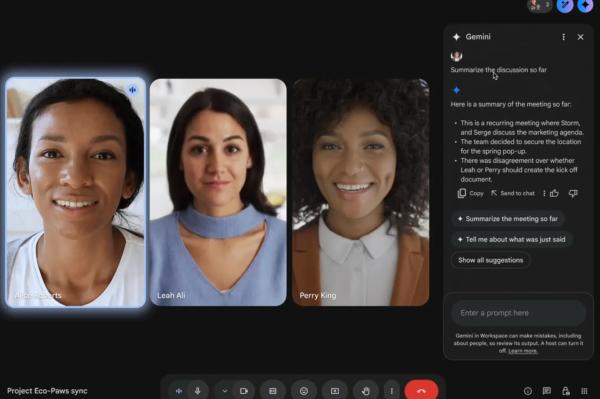 Google Meet добавил ИИ-помощника Ask Gemini — он перескажет, что вы пропустили на звонке
Google Meet добавил ИИ-помощника Ask Gemini — он перескажет, что вы пропустили на звонке