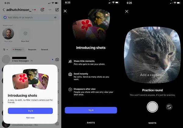 
											
							Instagram* запускает функцию &laquo;Shots&raquo; &mdash; это фото, исчезающие после просмотра						
									