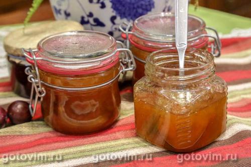 Варенье из желтой сливы с агаром