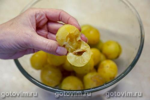 Варенье из желтой сливы с агаром