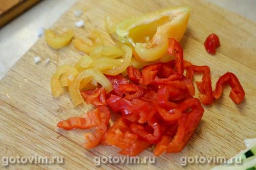 Кабачки, тушенные с лисичками в соевом соусе