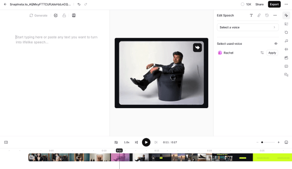 ElevenLabs запустила Studio 3.0 — это полноценный ИИ-редактор для видео
ElevenLabs запустила Studio 3.0 — это полноценный ИИ-редактор для видео