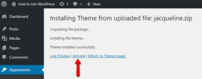 Установка и настройка темы WordPress Установка и настройка темы WordPress