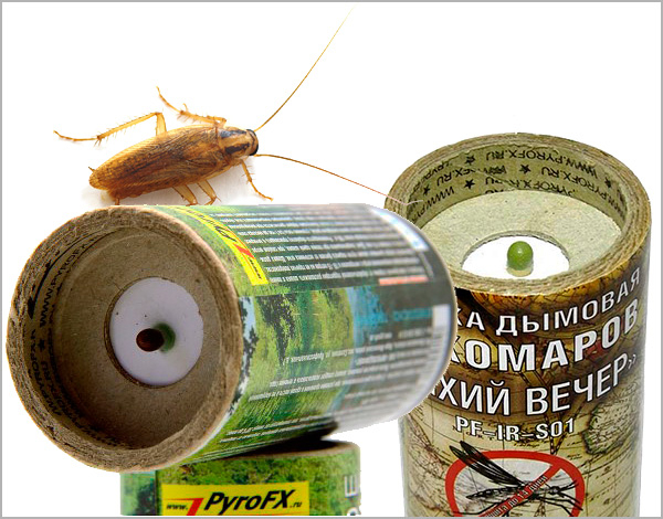 Инсектицидные дымовые шашки для уничтожения тараканов в квартире