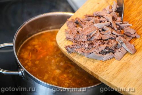 Суп гороховый с языками
