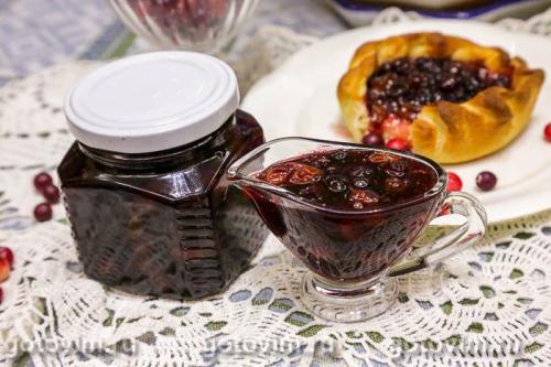 Варенье из клюквы с виноградом
