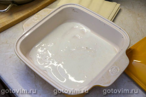 Лазанья с фрикадельками, овощным соусом и бешамель