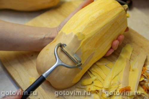 Пицца с тыквой и беконом