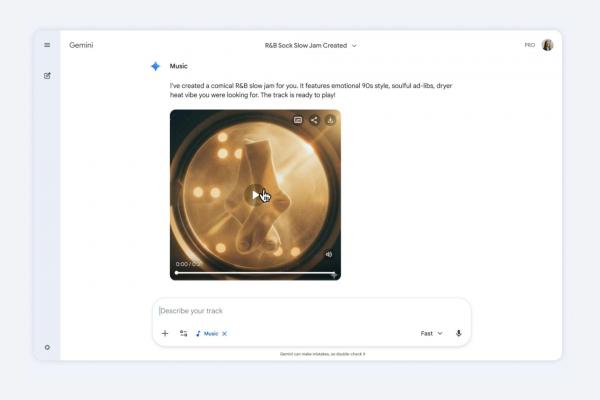 Google добавила генерацию музыки в Gemini — можно создавать треки до 30 секунд
Google добавила генерацию музыки в Gemini — можно создавать треки до 30 секунд