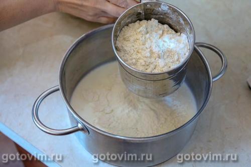 Толстые блины на дрожжах