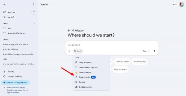 Google добавила генерацию музыки в Gemini — можно создавать треки до 30 секунд
Google добавила генерацию музыки в Gemini — можно создавать треки до 30 секунд
