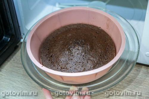 Шоколадный бисквит в микроволновке