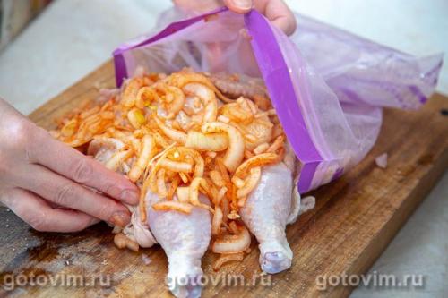 Курица на решетке гриль