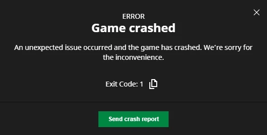 Exit Code 1 при запуске игры или программы или во время её работы &mdash; варианты решения
