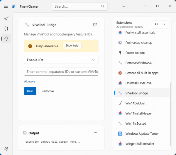 FluentCleaner &mdash; очистка и настройка Windows 11