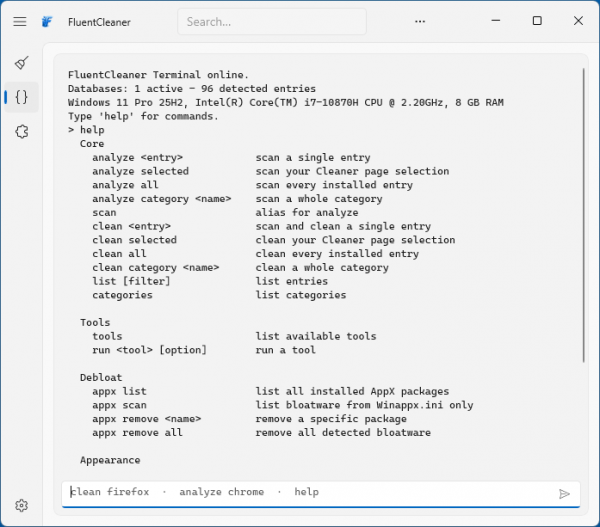 FluentCleaner &mdash; очистка и настройка Windows 11