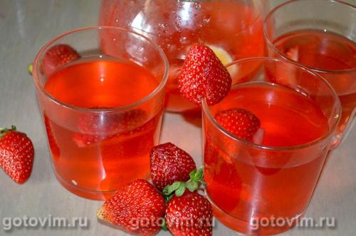 Лимонад с клубникой