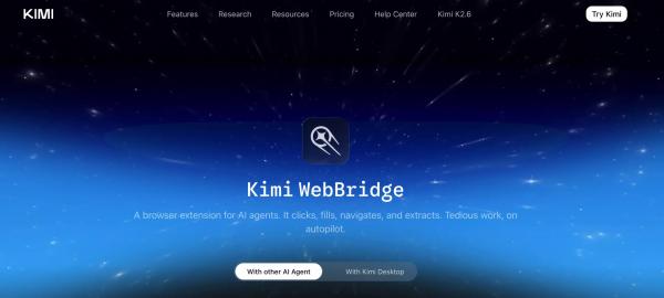 Kimi.ai выпустила Web Bridge — браузерное расширение для ИИ-агентов
Kimi.ai выпустила Web Bridge — браузерное расширение для ИИ-агентов