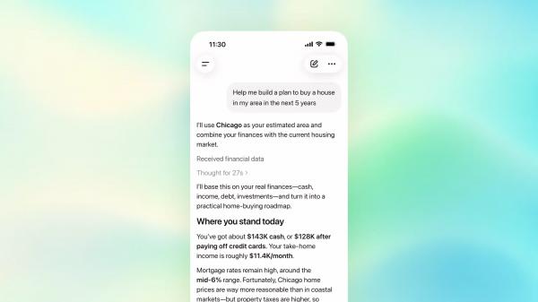 OpenAI начала тестировать функцию «Финансы» в ChatGPT
OpenAI начала тестировать функцию «Финансы» в ChatGPT