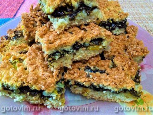 Песочный пирог со щавелем и апельсином