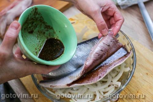 Сельдь, запечённая с соевым соусом по‑дальневосточному в микроволновке