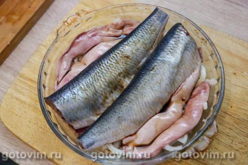 Сельдь, запечённая с соевым соусом по‑дальневосточному в микроволновке
