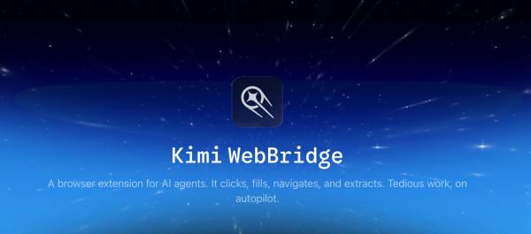 Kimi.ai выпустила Web Bridge — браузерное расширение для ИИ-агентов
Kimi.ai выпустила Web Bridge — браузерное расширение для ИИ-агентов