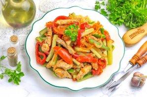 Теплый охотничий салат
