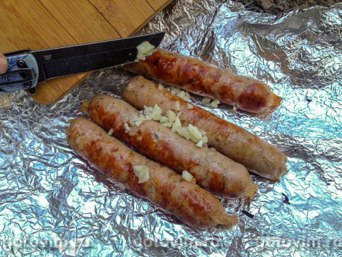 Купаты на мангале (шашлык из колбасок для жарки)